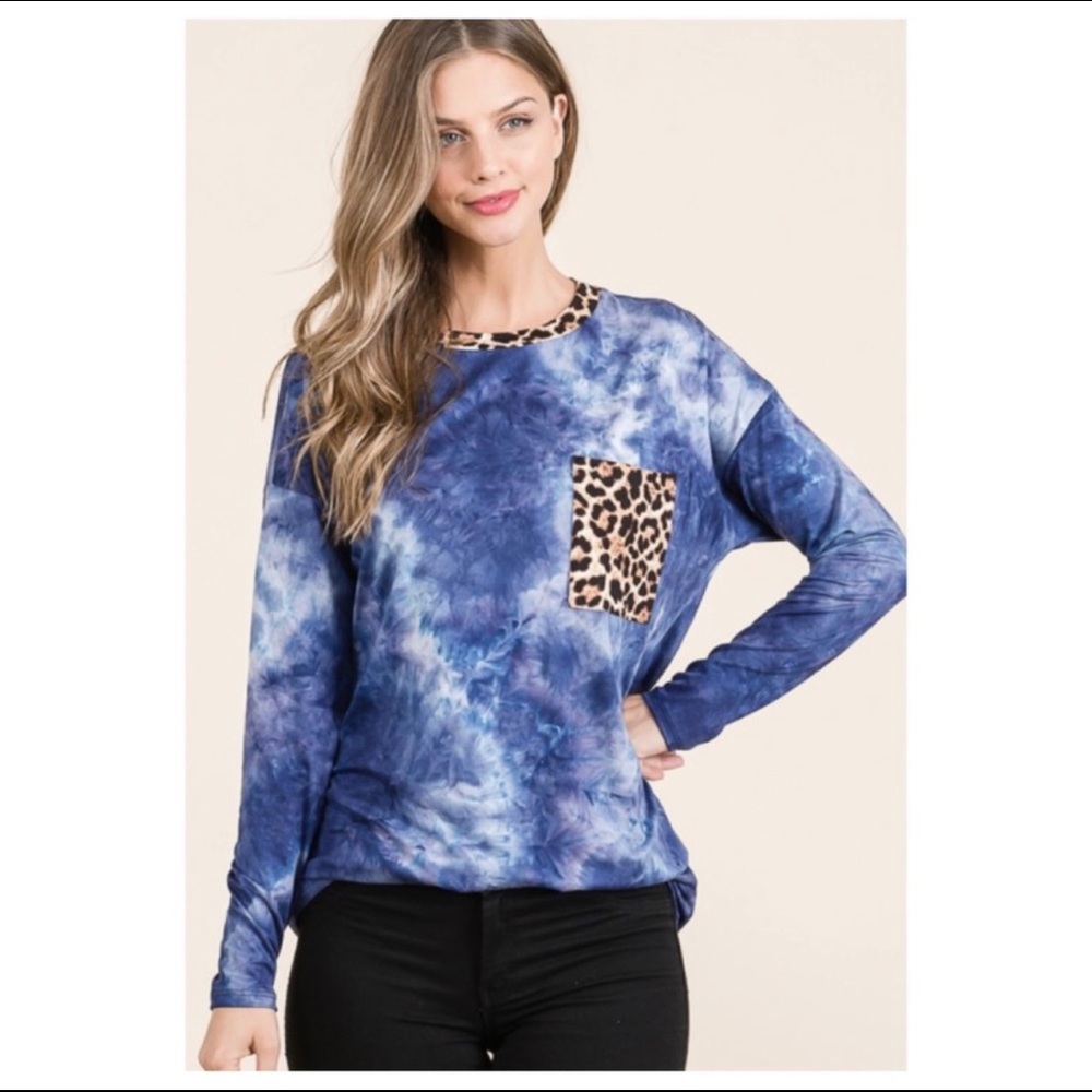 Tie-Dye & Leopard Print ~ Blue